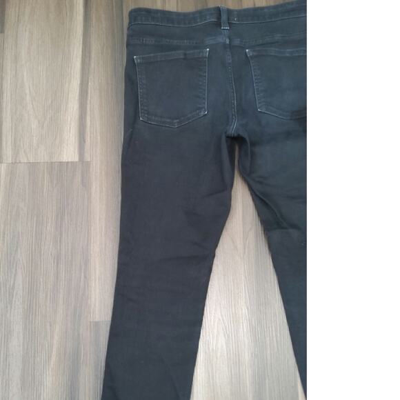 Pilcro vtg black premium cigarette denim sz 28 preppy anthropology sustainable - Picture 2 of 7